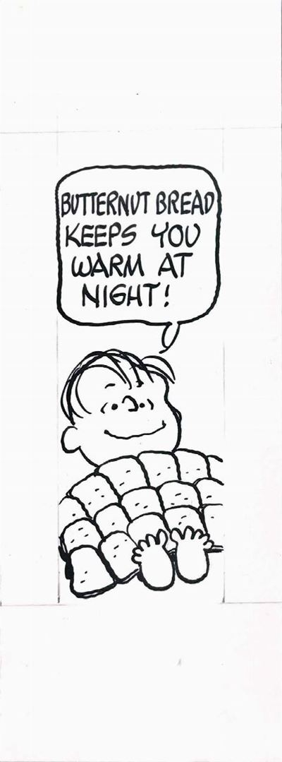 Charles Schulz (1922-2000)linus, Butternut Bread