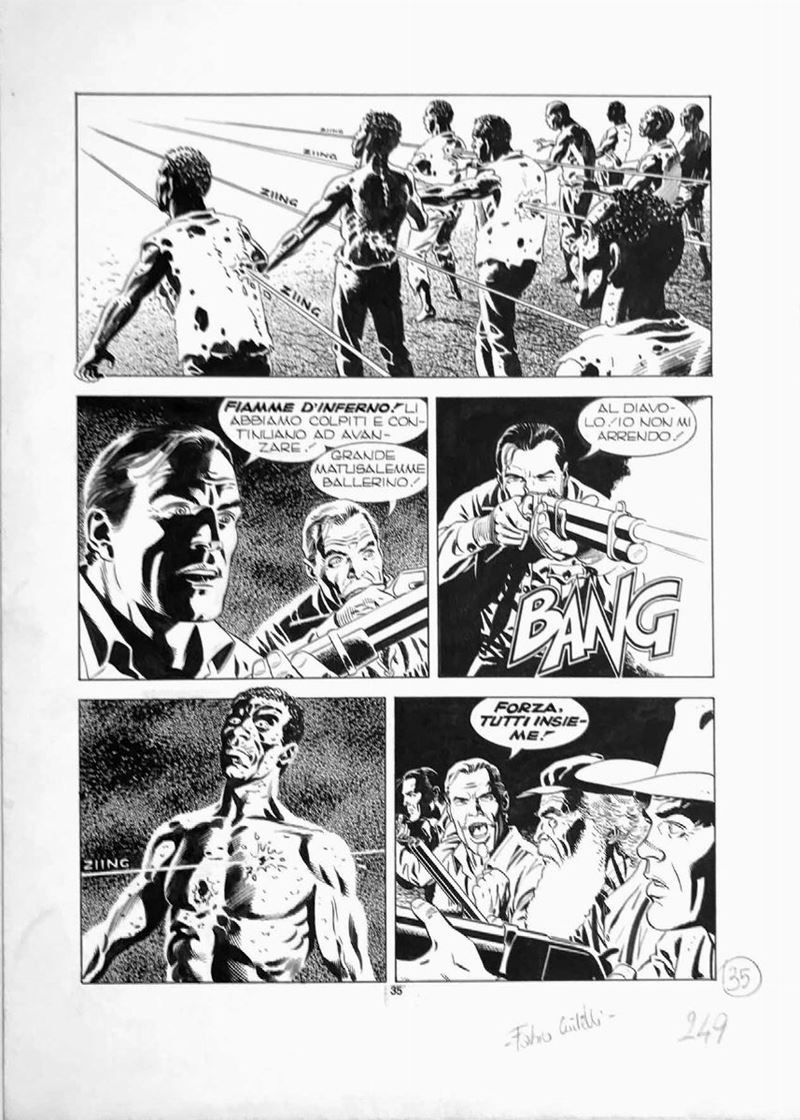 Fabio Civitelli (1955) Tex – Il Ritorno della Tigre Nera  - Auction The Masters of Comics and Illustration - Cambi Casa d'Aste