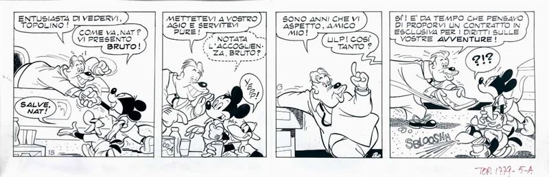 Romano Scarpa (1927-2005) Topolino e l’enigma di Brigaboom  - Asta I Maestri del Fumetto e dell'Illustrazione - Cambi Casa d'Aste
