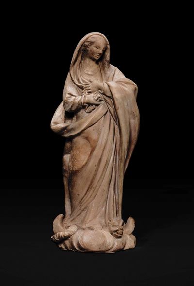 Madonna Immacolata Terracotta Bologna Inizi del XVIII Secolo. Giuseppe Maria Mazza (1653-1741) Si...