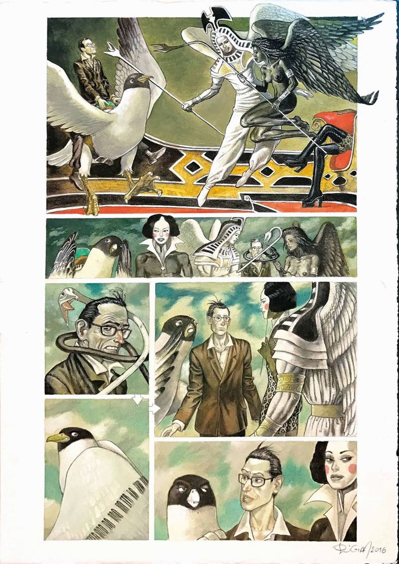 Luigi Di Giammarino (1959) Bill Evans  - Auction The Masters of Comics and Illustration - Cambi Casa d'Aste