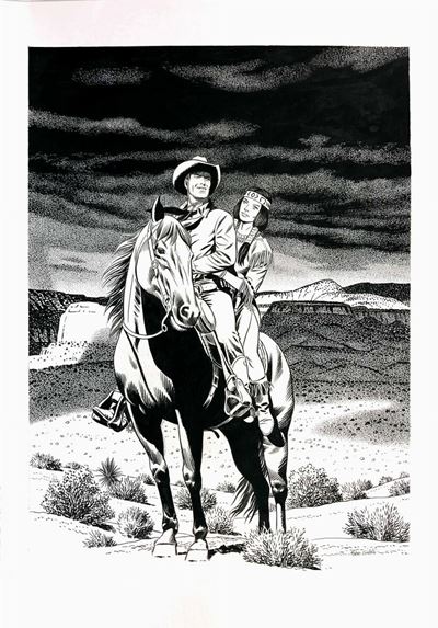 Fabio Civitelli (1955)il Giovane Tex con Lilith