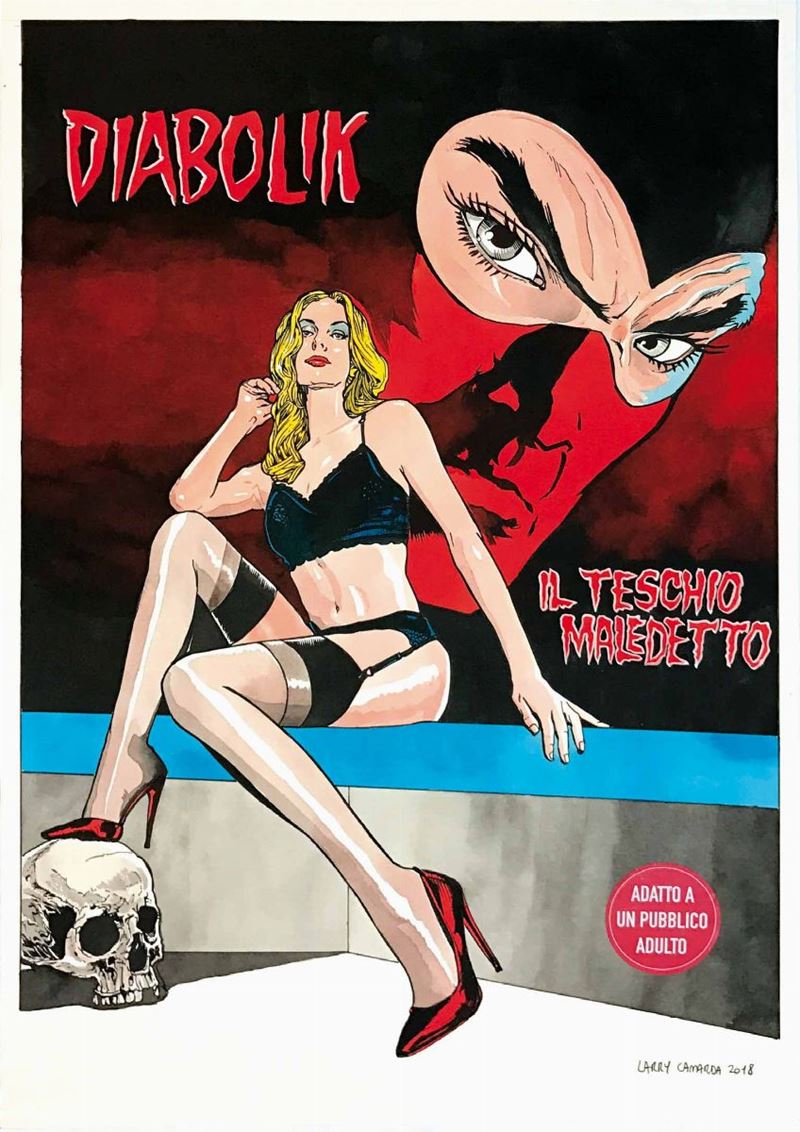 Larry Camarda (1965) Diabolik Il Teschio Maledetto  - Auction The Masters of Comics and Illustration - Cambi Casa d'Aste