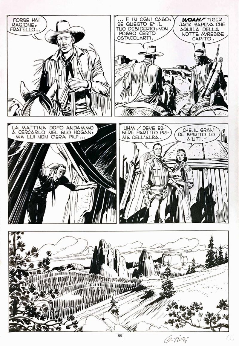 Giovanni Ticci (1940) Tex. Tempo di Uccidere  - Auction The Masters of Comics and Illustration - Cambi Casa d'Aste