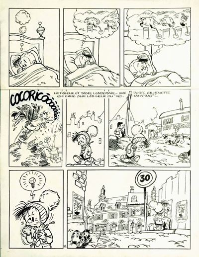 Luc Van Linthout - André Franquin (1958) - (1924 – 1997)petit Noel
