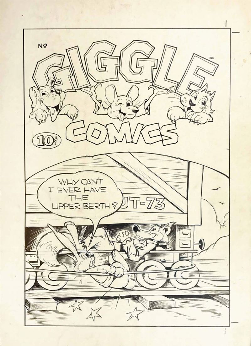 Ken Hultgren (1915-1968) Giggle Comics  - Asta I Maestri del Fumetto e dell'Illustrazione - Cambi Casa d'Aste
