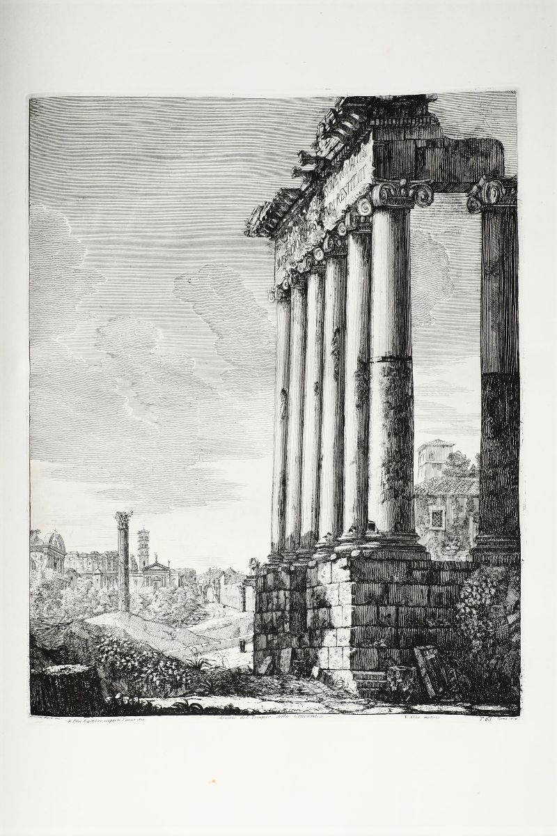 Luigi Rossinile Antichità Romane, Raccolta delle Più Interessanti della Roma Antica Disegnate ed ...