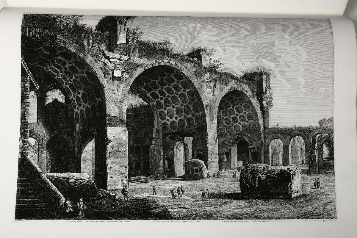 Luigi Rossinile Antichità Romane, Raccolta delle Più Interessanti della Roma Antica Disegnate ed ...