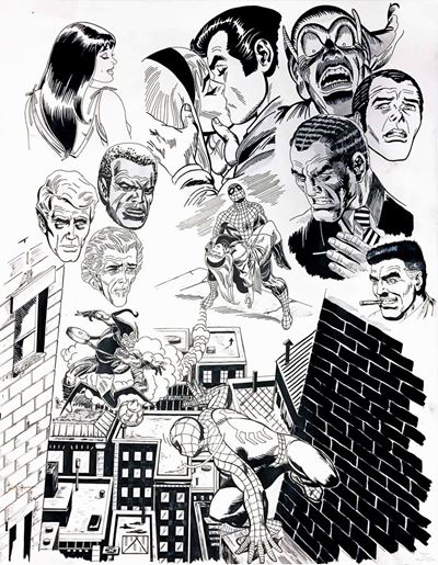 Jean Luc Glayrouse (1942)spiderman By Stan Lee