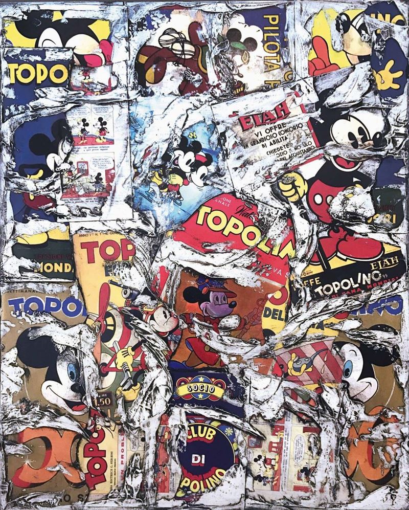 Agron Hoti (1970) Buon Compleanno Topolino  - Auction The Masters of Comics and Illustration - Cambi Casa d'Aste