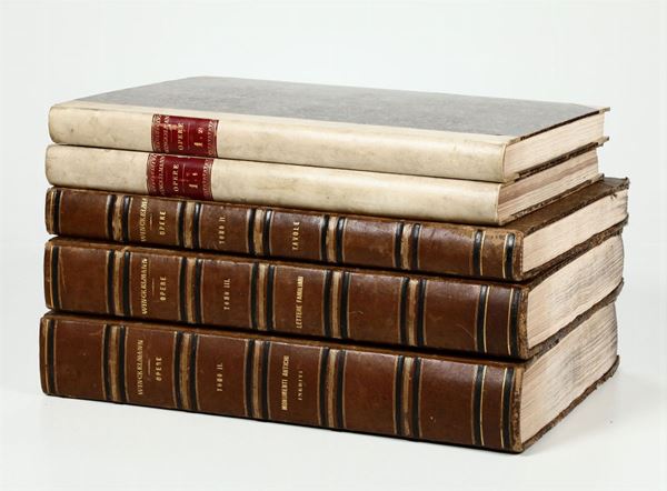 Winckelmann,G.G. Opere di G.G.Winckelmann.Prima edizione italiana Completa..Prato,Per i fratelli Giachetti,1830-1833