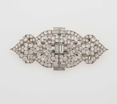 Spilla Douette con Diamanti per Ct 11,00 Circa