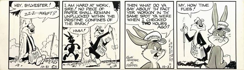 Ralph Heimdal (1909-1981) & Al Stoffel (1909-2002) Bugs Bunny  - Auction The Masters of Comics and Illustration - Cambi Casa d'Aste