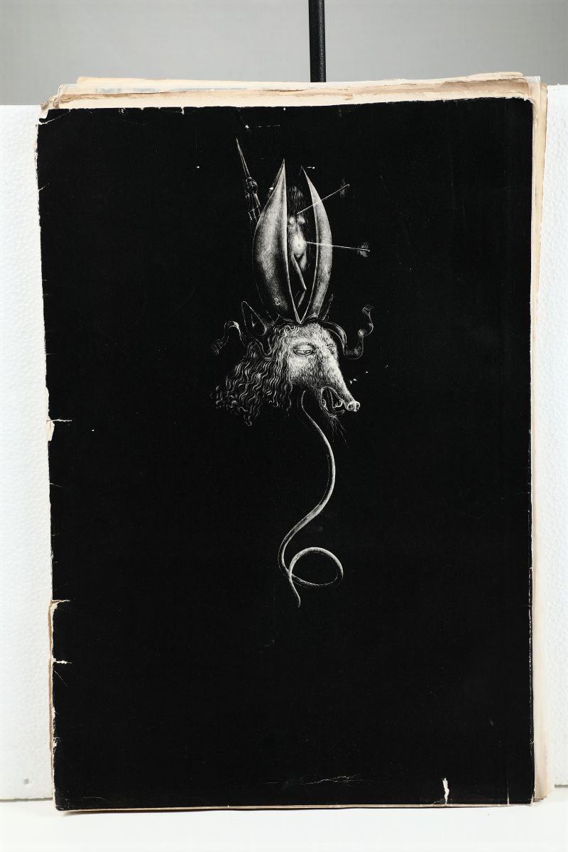 Erich Brauer,ernst Fuchs,arnulf Rainer,maria Lassnig,anton Krejcar Etc.cartellina Portfolio Cave ...