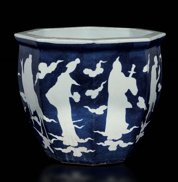 A porcelain cachepot, China, Guangxu period