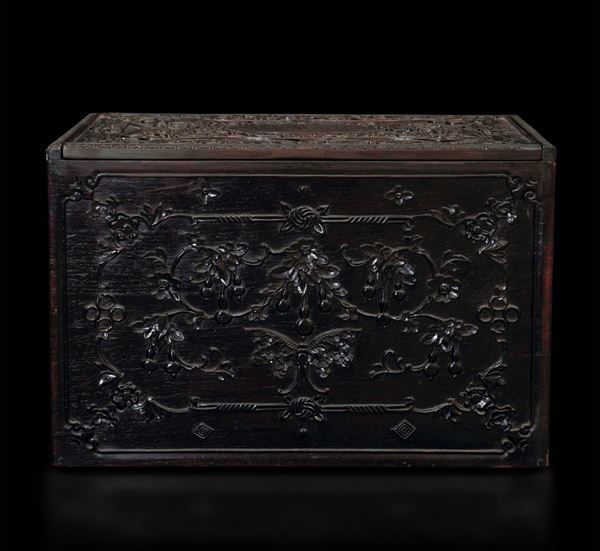 A Zitan box, China, Qianlong period