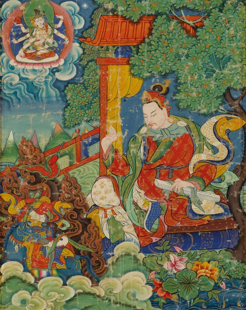 A silk Tangka, Tibet, 1800s  - Auction Fine Chinese Works of Art - Cambi Casa d'Aste