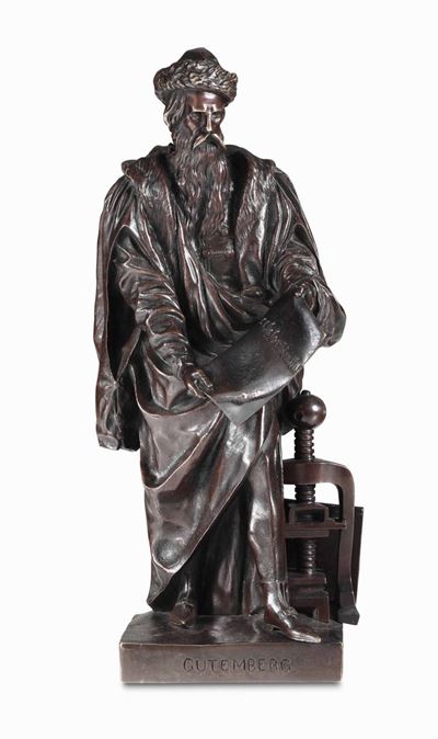 David D'angers (angers 1788 - Parigi 1856)gutemberg