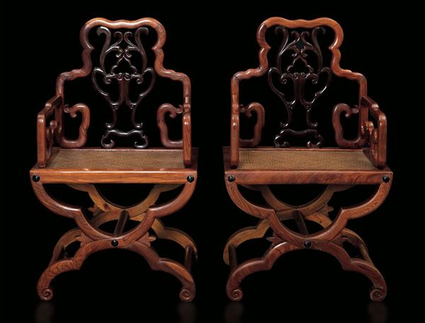 Two Homu chairs, China, 1900s