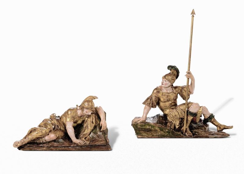 Two centurions, Spain, mid 1500s  - Auction Sculpture and Works of Art - Cambi Casa d'Aste