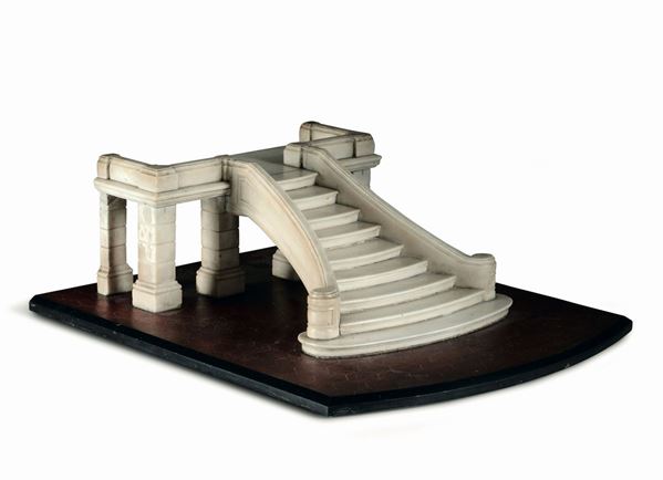 A model of a staircase, Italy or France, 1800s