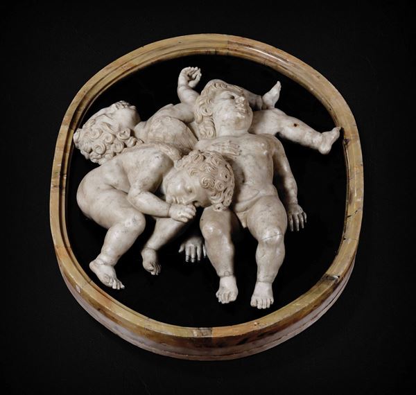 A marble group, Rome, mid 1600s