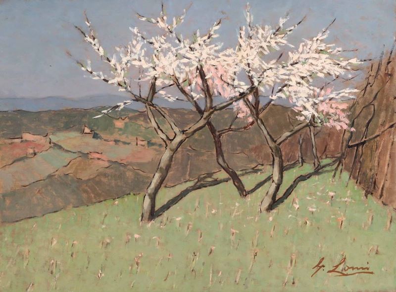 Giovanni Lomi (1889-1969) Primavera, 1950 circa  - Auction Paintings of the XIX and XX centuries - Cambi Casa d'Aste