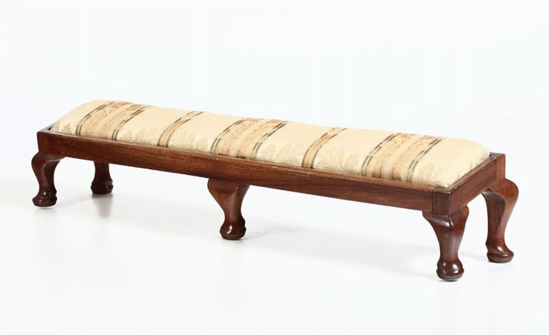 Poggiapiedi da camino con imbottitura, XIX secolo  - Auction Furniture - Cambi Casa d'Aste