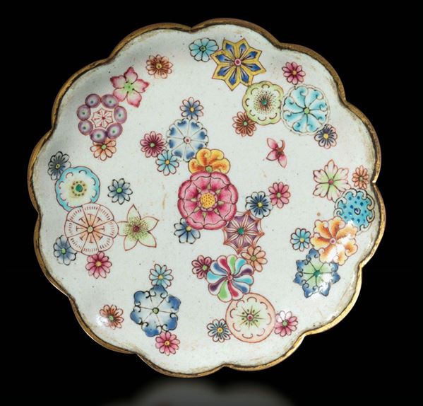 An enamel box, China, Qianlong period