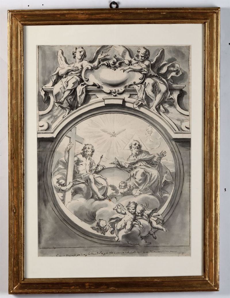 Carlo Giuseppe Ratti (1737 - 1795) Trinità  - Asta Dipinti Antichi - Cambi Casa d'Aste