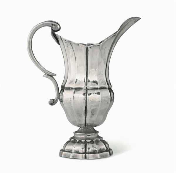 A silver pitcher, Venice, 1700s
