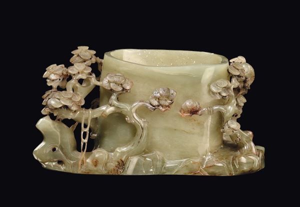 A jade bowl, China, Qing D., late 1800s