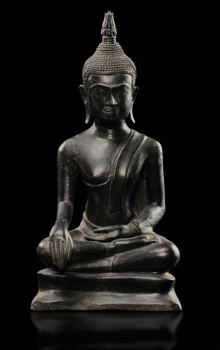 A bronze Buddha Sakyamuni, Thailand, 1800s  - Auction Fine Chinese Works of Art - Cambi Casa d'Aste