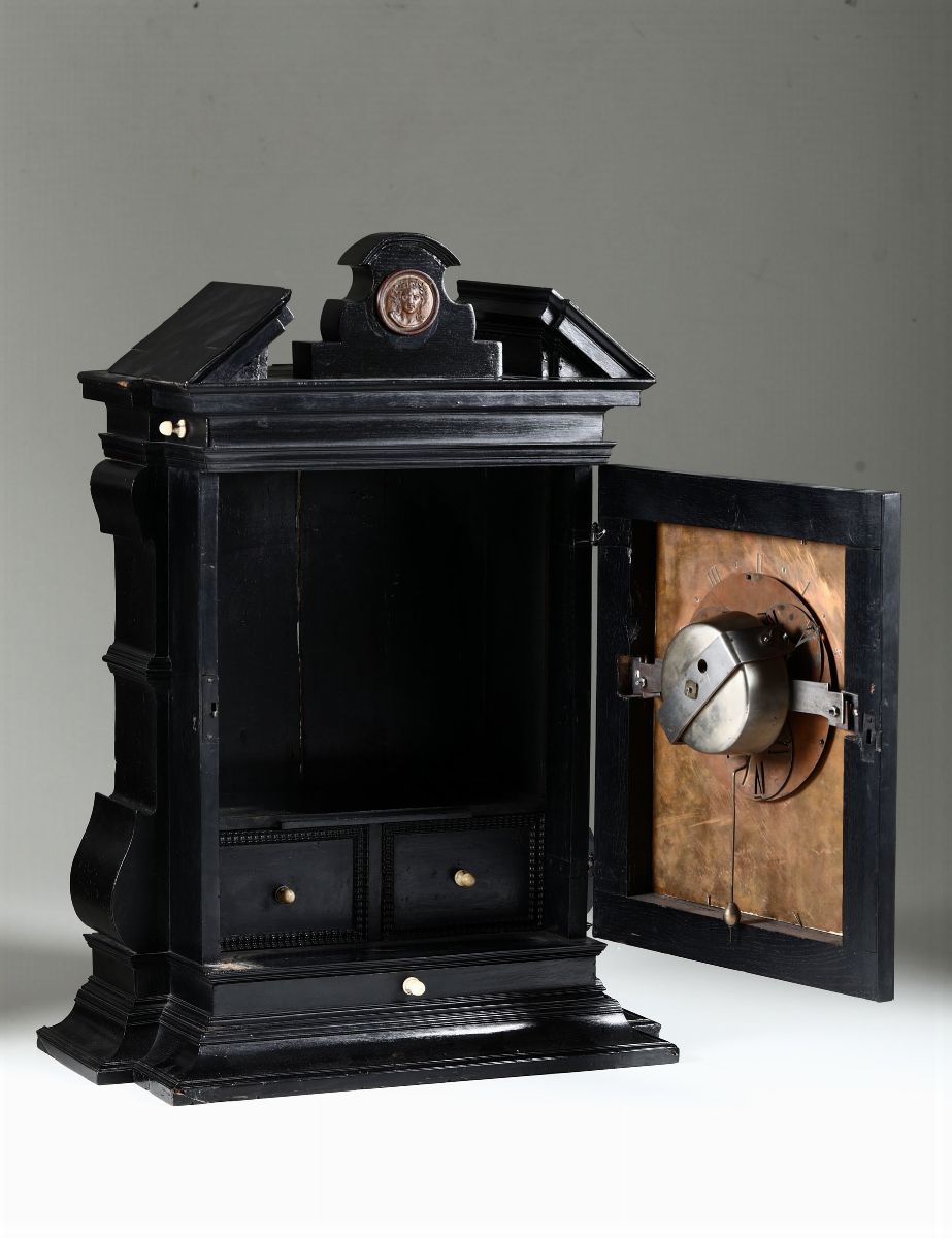 Orologio Notturno con Cassa in Legno Ebanizzato, Emilia/toscana XVIII Secolo