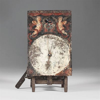 Orologio a Lanterna in Metallo Dipinto, XVII Secolo