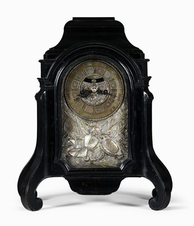 Orologio con Cassa in Legno Ebanizzato, Germania XIX Secolo