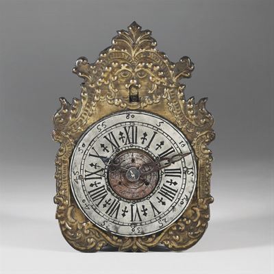 Orologio a Lanterna con Cassa in Rame Sbalzato, Italia XVIII Secolo