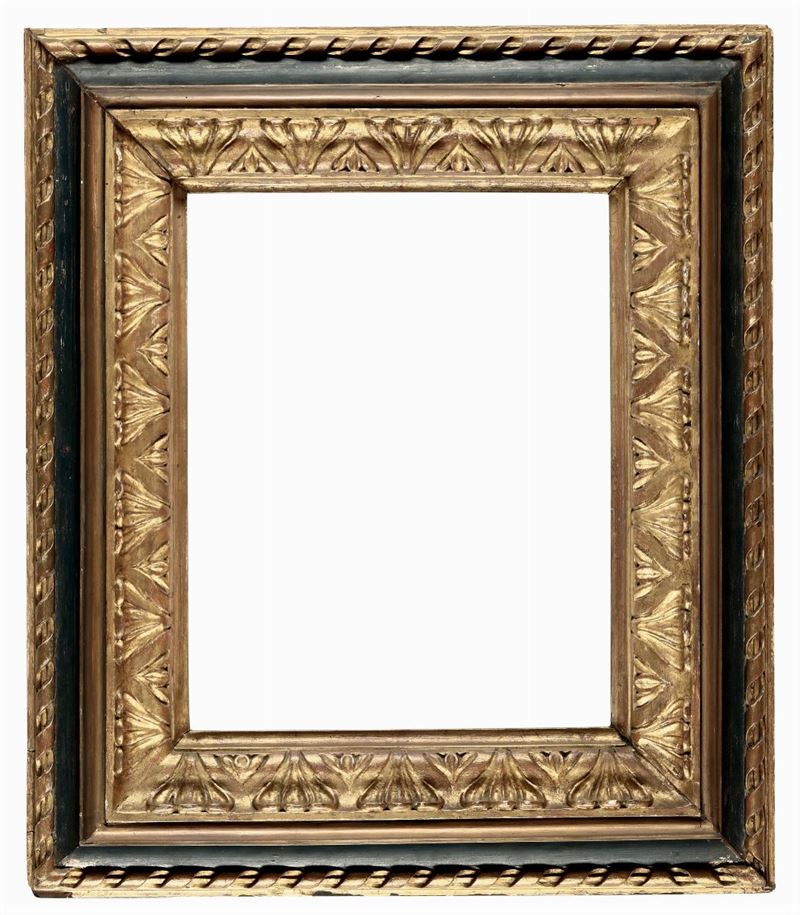 Cornice in legno intagliato e dorato, XVIII secolo  - Auction Fine Art - Cambi Casa d'Aste
