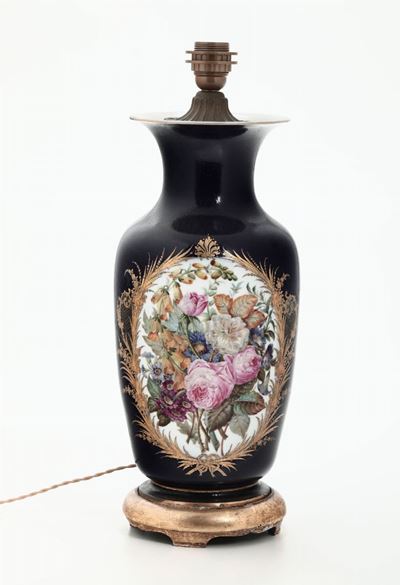 Vaso Montato a Lampada Francia, XIX Secolo