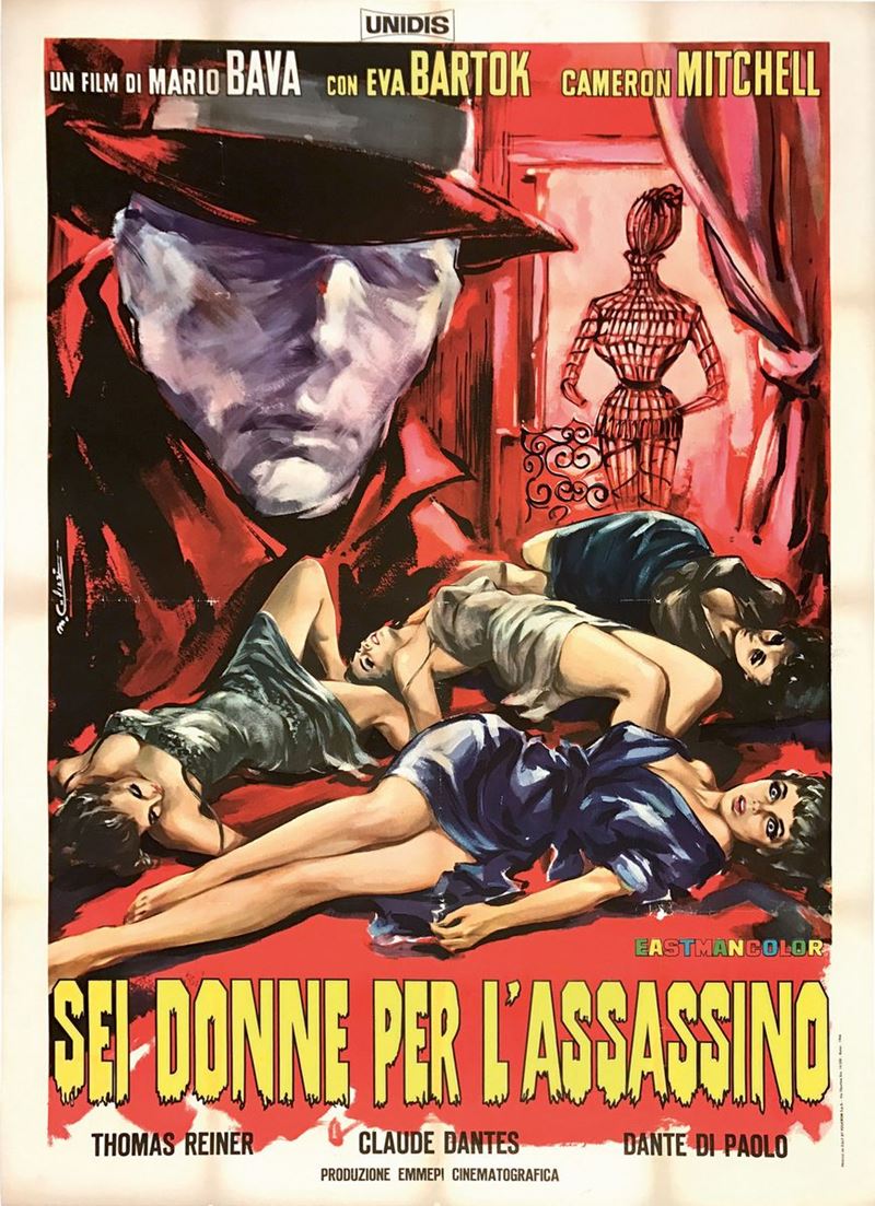 Marcello Colizzi SEI DONNE PER L’ASSASSINO  - Auction Vintage Posters - Cambi Casa d'Aste