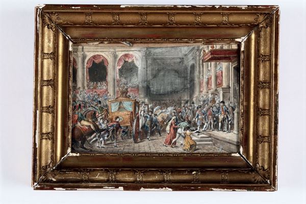 Jaques-Louis David (1799-1815), copia da L'arrivo di Napoleone in municipio