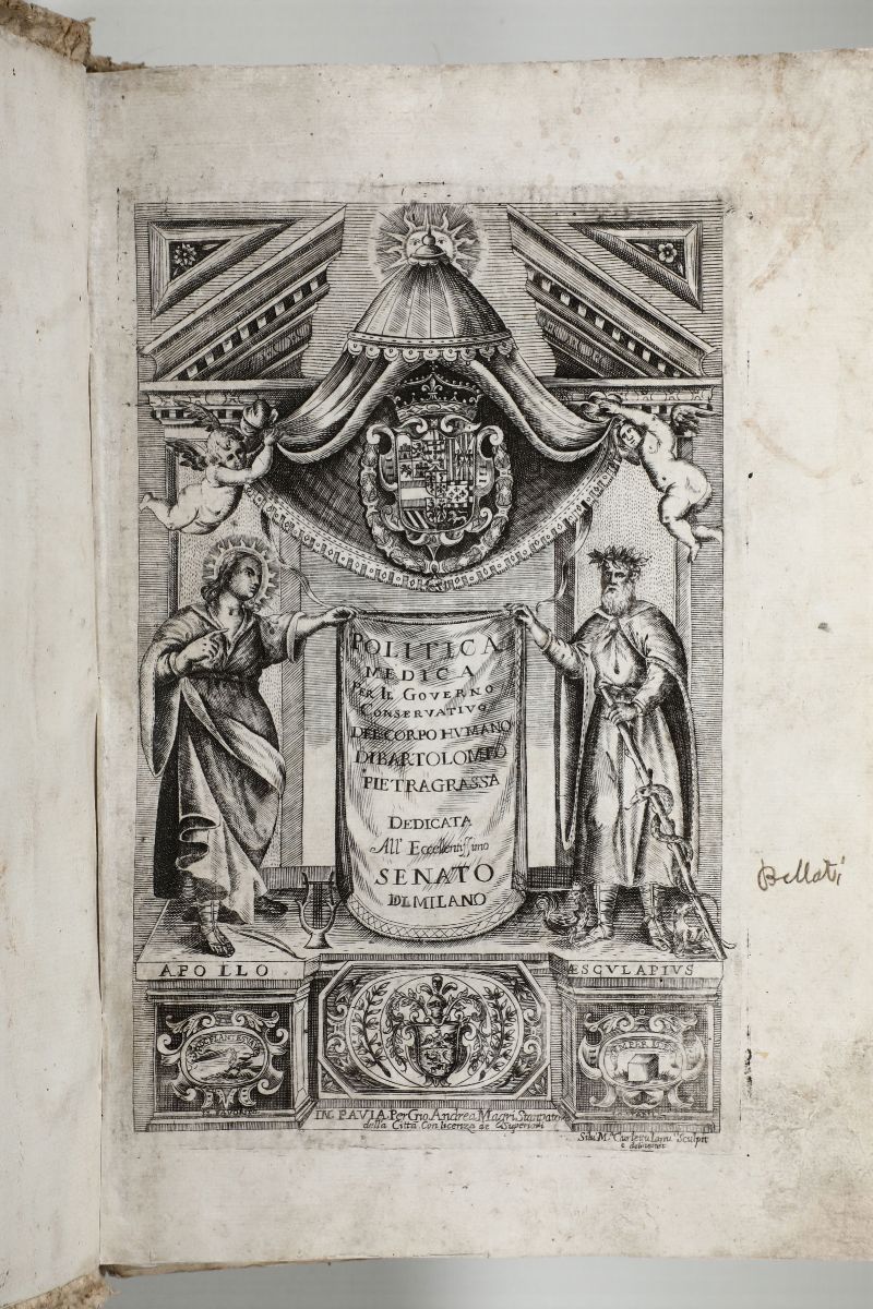 Pietragrassa,bartolomeopolitica Medica per il Governo Conservativo del Corpo Humano.divisa in Due...