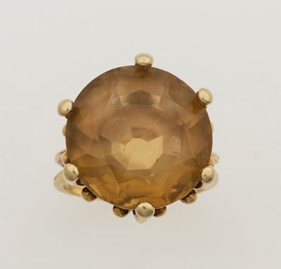 Anello con Quarzo Citrino
