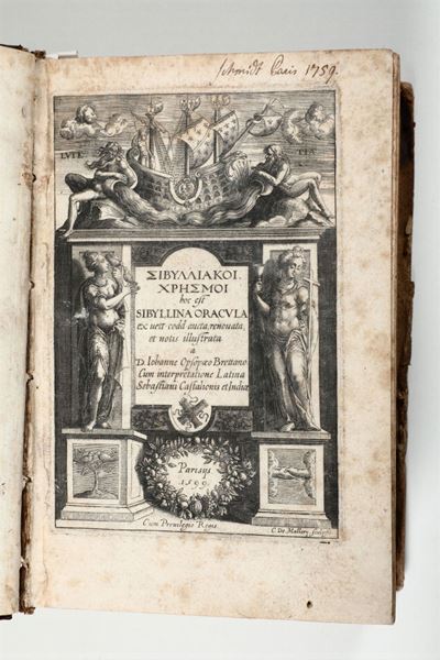 Johannes Opsopoeussibyllina Oracula..(unito A:)oracula Magica Zoroastris Cum Scholiis Plethonis E...