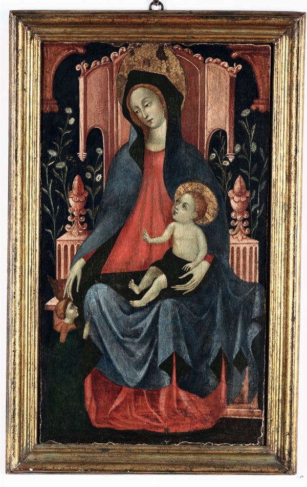 Pittore del XIX secolo Madonna con Bambino