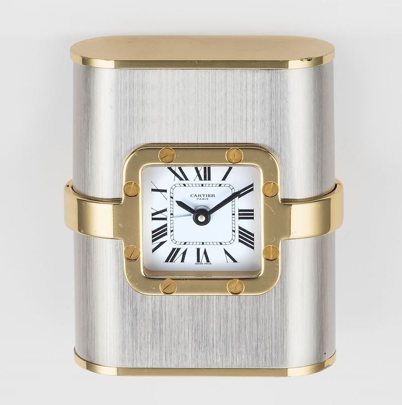 Cartier Tank alarm clock quartz movement  - Auction Timed Auction Jewels - Cambi Casa d'Aste