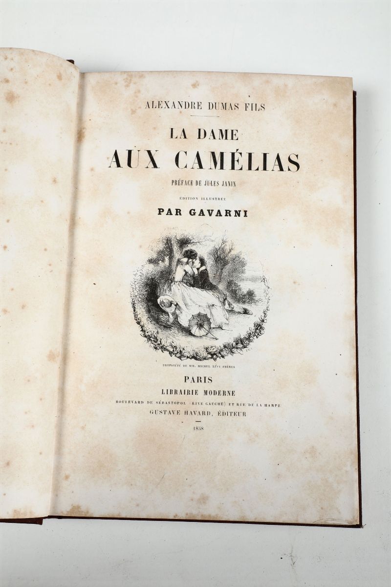 Alexandre Dumas Fils - Gavarnila Dame Aux Camelias.paris,librairie Moderne Havard,1858