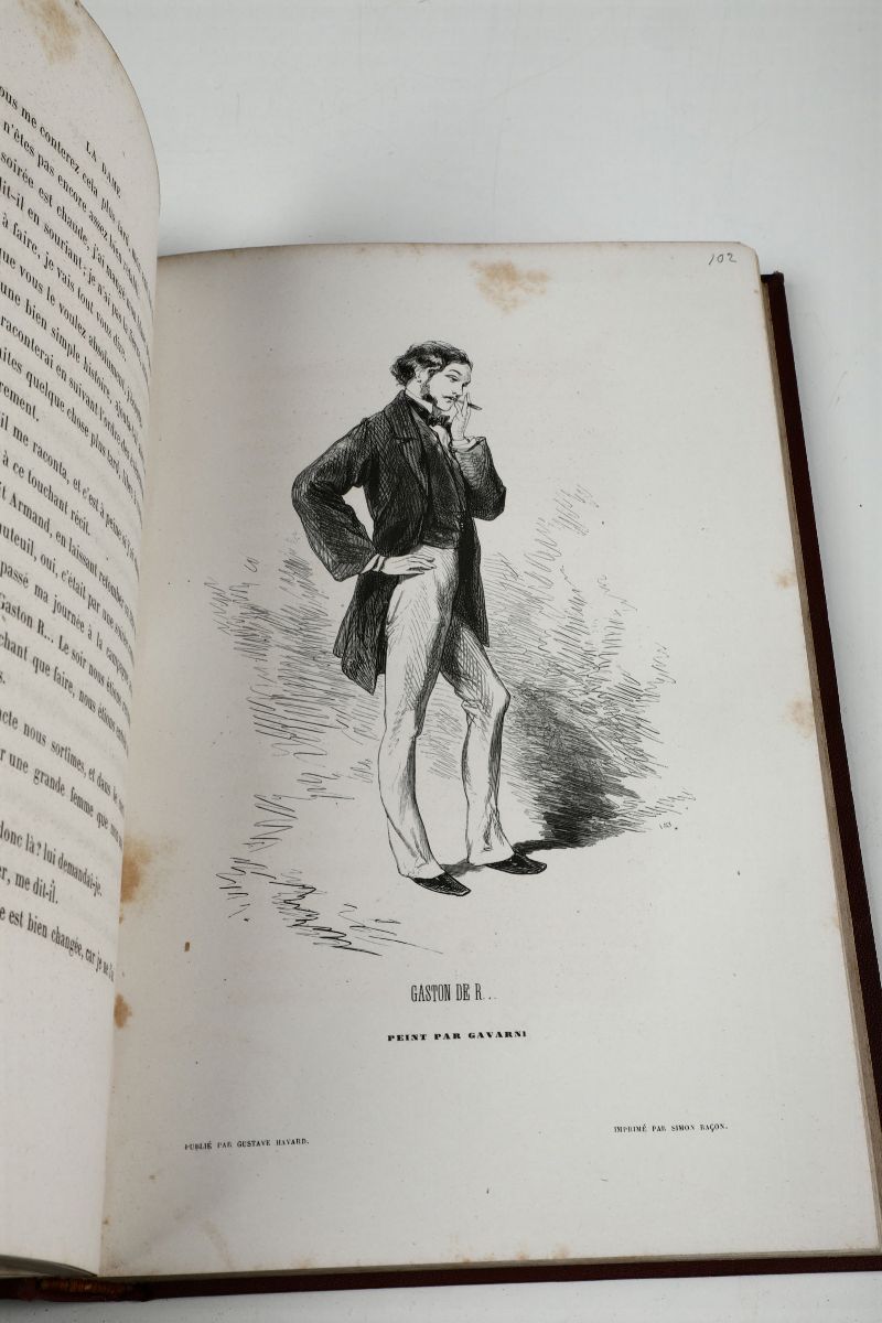 Alexandre Dumas Fils - Gavarnila Dame Aux Camelias.paris,librairie Moderne Havard,1858