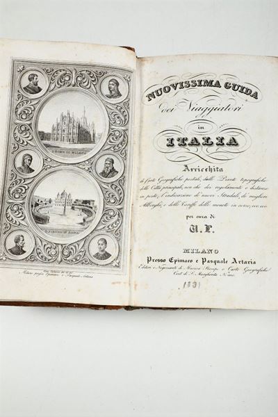 Italia-guide del XIX Secolonuovissima Guida dei Viaggiatori in Italia Arricchita di Carte Geograf...