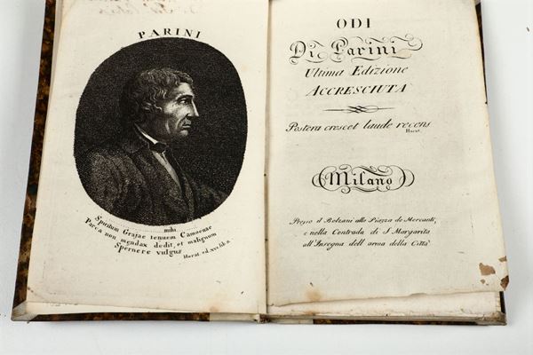 Parini,Giuseppe Odi di Parini.Ultima edizione accresciuta.Milano,Bolzani,1795